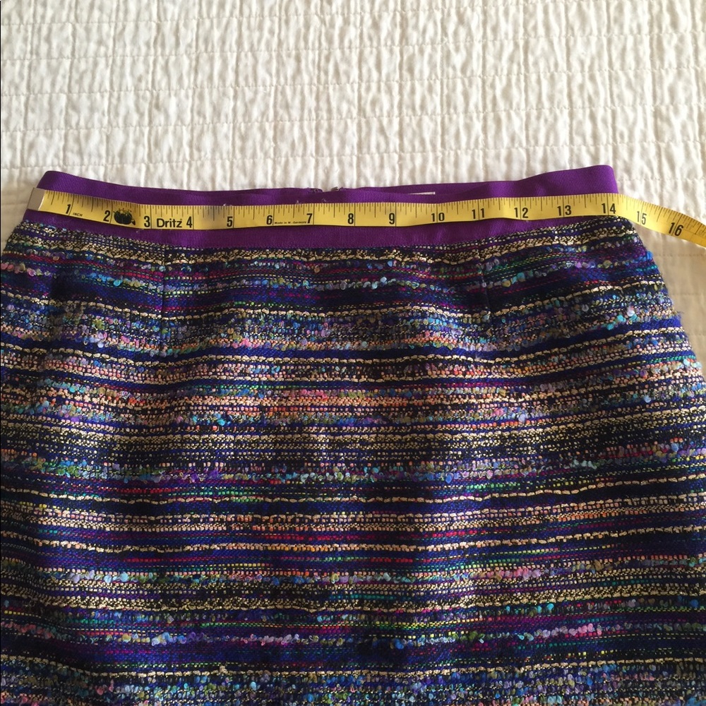 Kate Spade “Kylie” multicolor/metallic skirt - Picture 4 of 6